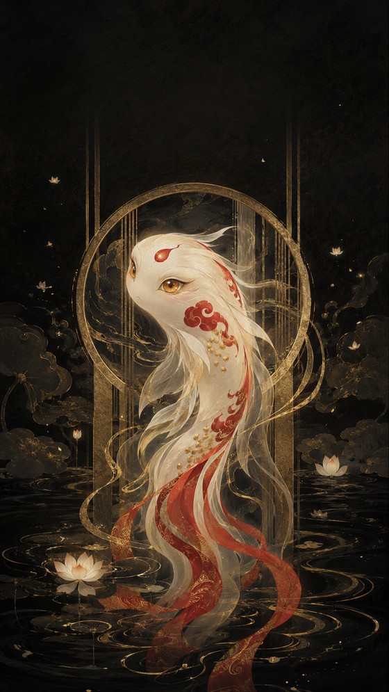 锦鲤流年 彩色