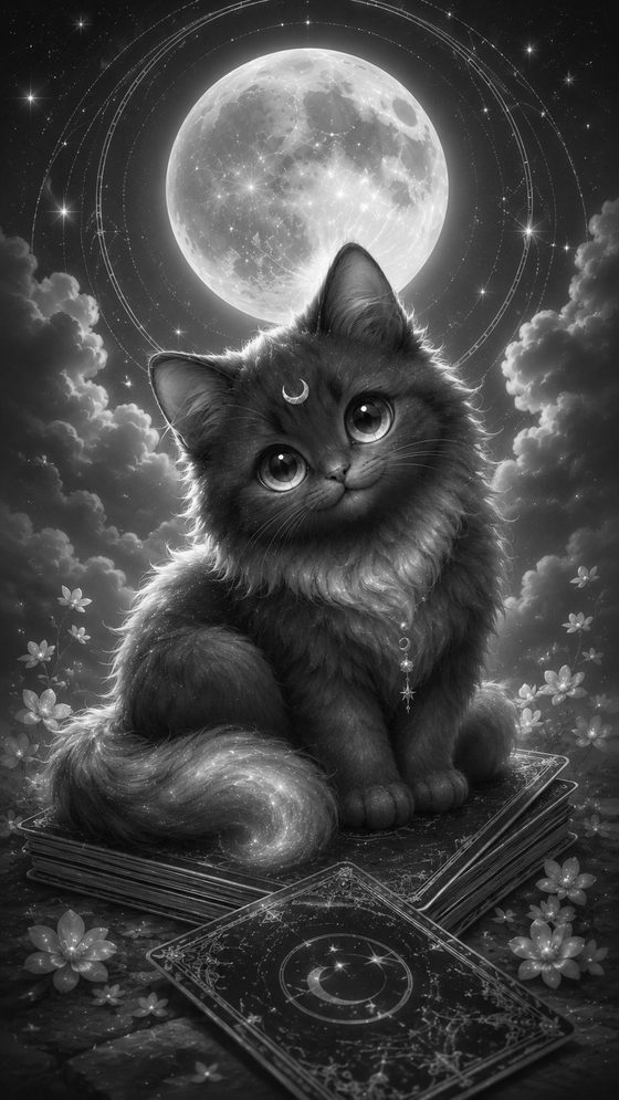 月光猫 未解锁黑白